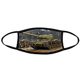 Material: Algodón Militar Tanque De La Segunda Guerra Mundial II nieve bosque soldados fotografía tema pintura al óleo cara máscara antipolvo anti frío máscara regalo