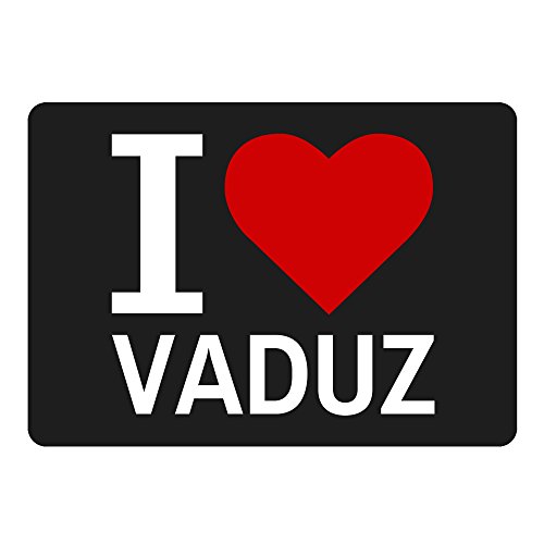 Preisvergleich Produktbild Mousepad Classic I Love Vaduz schwarz
