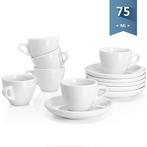 Sweese-43054306-6-teilig-Espressotassen-Set-aus-Porzellan-dickwandige-kaffeetassen-mit-Untertasse
