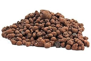 CULTIVALLEY 50L Arcilla 8-16 mm Hidroponía Arcilla gránulos Redondos & Gruesos • Ideal para macetas Plantas como begruenungen el Tono & el Techo de la siembra o como Material de construcción