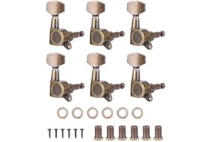 Bnineteenteam Accordatori a Blocco Meccaniche Meccaniche per Chitarra Acustica(6 Giusto)