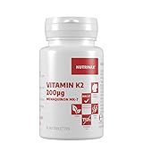 Vitamin K2 200 µg - 365 vegane Tabletten - Menaquinon MK7...