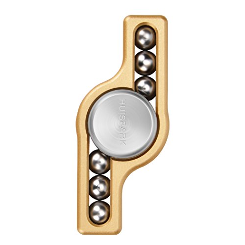 Anti-Anxiety fidget spinner novelty toy Huispark finger spinner new finger scooter hand spinner with ceramic bearing for Autism Anxiety Relief stress reducer for kids and adults (s-gold)