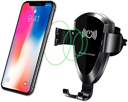 Fast Wireless Car Charger Mount, hanende® 10W Gravity Car Mount Air Vent Phone Holder, Fast Charge for Samsung Galaxy S9 S8 S7/S7 Edge, Note 8 5, Standard Charge for iPhone X, 8/8 Plus and Qi Enabled Devices