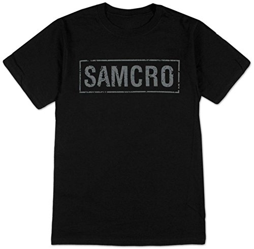 Sons of Anarchy Samcro T-Shirt, Nero(Black), S Uomo