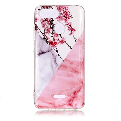 COZY HUT Coque pour Xiaomi Redmi 6, Coque Silicone Motif Marbre, Housse Etui de Protection Bumper en TPU Souple Lustré [Anti Choc] [Anti Rayures] pour Xiaomi Redmi 6