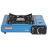 cocinas portatiles de gas Dimensiones: 33 x 28 x 9 cm; consumo de gas 160 g/h; tiempo de funcionamiento 1 h 15 min; peso 1,43 kg; apto para sartenes de 12 a 26 cm; no apto para uso en interiores