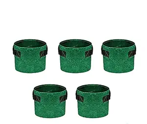 MEG GROW Felt Febric 300 GSM Plant Grow Bags (10 X 8) Inch | Felt Planting Bag | Garden Grow Bag - 5