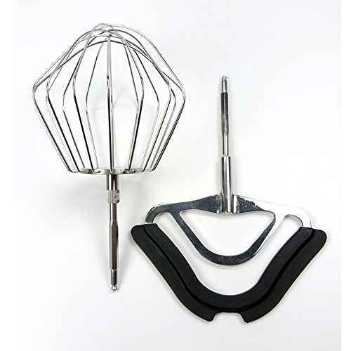 Bosch Set Rührbesen mit Silicon und Schneebesen Metall für Küchenmaschine MUM5/MUM4