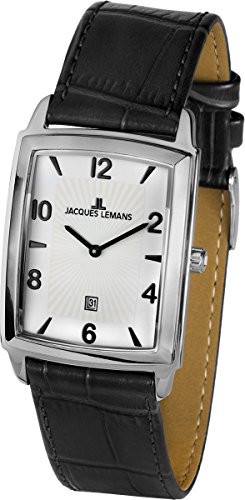 Jacques Lemans Classic Herren-Armbanduhr Bienne Analog Leder 1-1607L Jacques Lemans Classic Herren-Armbanduhr Bienne Analog Leder 1-1607L