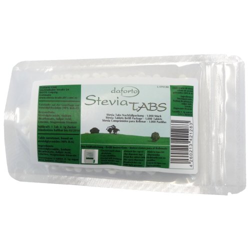Preisvergleich Produktbild Daforto Stevia Tablets Refill Package, 1000 Tablets
