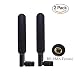 Produktbild RP-SMA 2 x 2,4 GHz 10dBi 5GHz 5.8GHz Dual Band WiFi Antenne Wifi Signal Booster Signal Booster Verstärker Modem Adapter Netzwerk Empfänger Antenne mit hoher Reichweite für Mobile Hotspots (2 PACK SMA Male)No Pin