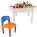 Produktbild ILYO Holzbaublöcke Kinder-Holztisch Größe Partikel Multifunktionale Plastik-Assembled Spieltisch Kindergarten Tisch und Stuhl-Set,nostoragebag