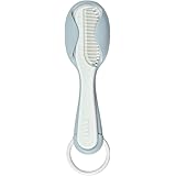 BÉABA, Kam + hårborste, bebis/barn, integrerat kamförvaringssystem på baksidan av borsten, blå