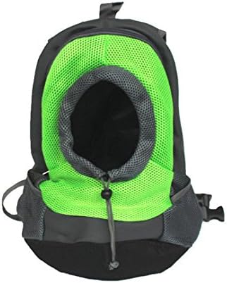 Pet Carrier Dogs &amp; Cats Puppy Mesh Travel Sling Backpack For Biking, Hiking, Camping Etc Outdoor Activities for Small Medium Cats Dogs (S, Green)