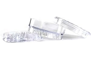 JOY STORE Macinino per spezie e tabacco. Grinder in plastica per tritare tabacco e qualsiasi spezia. (40mm). (Bianco)