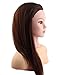 22 " Cosmetology Mannequin Head, Training Practice Cutting Styling Mannequin Head with Synthetic Hair