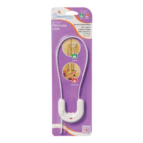 Dreambaby Ezy-check Flexi Loop Lock (White)