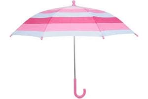 KS BRANDS Children's Striped Pink Umbrella