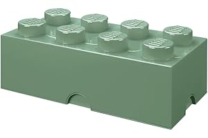 ‎ROOM COPENHAGEN Room Copenhagen Lego Aufbewahrungsstein, Plastik, Sand Grün, 25 x 50 x 18 cm, 1 Einheiten
