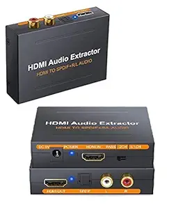 Microware HDMI to HDMI with Audio Extractor Converter (Black)