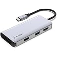 Belkin USB C Hub, 5-in-1 Multiport Adapter Dock with 4K Hdmi, 2 X USB A 3.1, Sd Card Slot and Microsd for MacBook Pro, Air, Ipad Pro, Xps and More