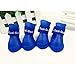 Produktbild HermosaUKnight wasserdichte Little Dog Teddy Regenstiefel Schuhe Anti-Slip Paw Booties Blau XXL