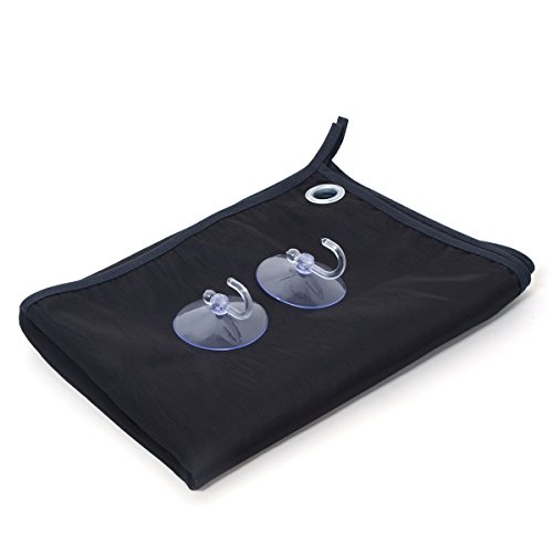 Bart Cape für, Rasieren, Bart und Schnurrbart Lätzchen mit Saugnäpfen für Spiegel, Bart Catcher Schürze für Bearded Men schwarz - 6