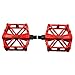 Produktbild FCSW Pedal, Fahrräder Plattformpedale Aluminium Biking Mountain MTB BMX Bikes Rennradpedale (Farbe : Red)