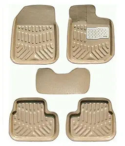 Autyle EVA-Plastic 3D Foot Mat/Floor mat for Honda City (Model : 2012-2017) Set of-5/Beige