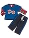 Hatley Baby-Boys Infant and Track Pants Farm Tractors Clothing Set, Blue, 12-18 Months