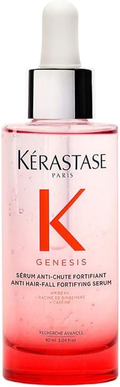 Kérastase Genesis - Sérum Anti-Chute Fortifiant - Renforce & Réduit La Casse - Formule Légère Sans Rinçage - Aminexil -Racine de Gingembre & Caféine - Cheveux Fins & Fragiles Sujets À La Chute - 90 ml