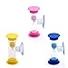 Produktbild Lantelme 5803 Zahnputz Sanduhr 3 Minuten Set 3 Stück. Sanduhren mit Sauger. Für Sie und Ihre Kinder. Das Familienset in den Farben pink, gelb und blau