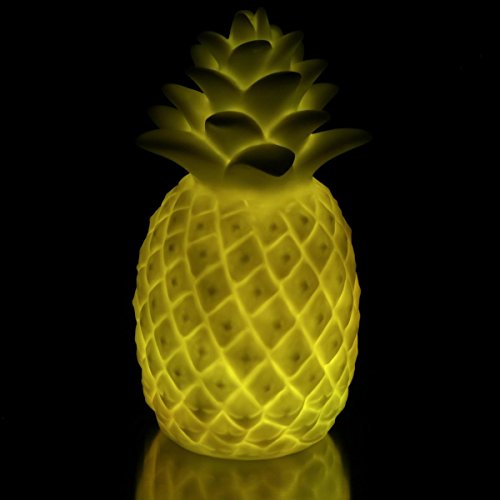 Ananasleuchte mit Farbwechsel, aus Kunststoff mit LED’s, 18,5×9,5 cm - 4