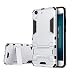 Produktbild Huawei Y6 II / Honor 5A Hülle, bdeals 2 in 1 TPU + PC Hybrid Dual Layer Slim Armor Schutzhülle Tasche mit Standfunktion für Huawei Y6 II / Honor 5A Hülle (Silber)
