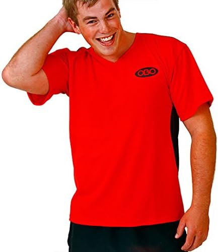 OBO Tight Fit Poly Hockey Goalkeeping Smock - Red/Black - Large