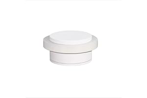 EVI HERRAJES Raccordi EVI : Fermaporta adesivo : 45x20mm : Base filettata : Silicone bianco : Acciaio inox : Laccato bianco : Include vite + tappo : Mod. I-203/35X19-DUAL-BBL