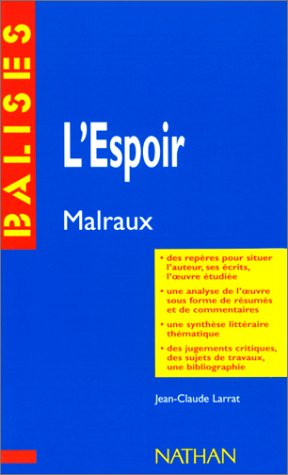 Télécharger L'Espoir : Malraux PDF Fichier Télécharger L'Espoir : Malraux PDF Fichier