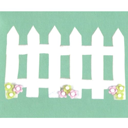 MagiDeal Backen Keks Ausstecher – Set aus Plastik Ausstechformen Backen Fondant Cookies, Tortendekorationen – 1pcs Mini-Zaun, 7.2×8.3cm - 3