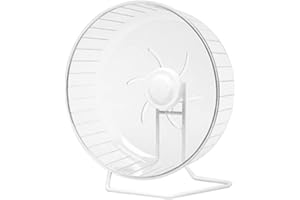 Kepuarm Roue d'exercice pour Hamster - Roue Hamster Silencieuse Transparent Accessoire de Cage, Roue de Course silencieuse pour Hamster, Souris et Hamster (10.6IN (27CM))