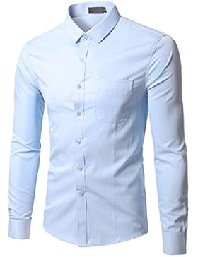 Puro Cotone Slim Camicia Casual Colore Uomo LKDJCWX