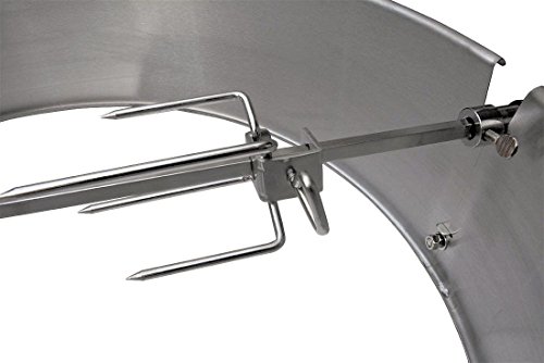 BBQ-TORO Edelstahl Grillspieß Set für 57 cm Kugelgrill, Rotisserie, Drehspieß für Holzkohle Grill - 2