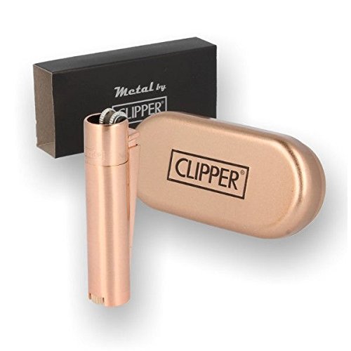 [Limited Edition] Rose Gold Metal Clipper Lighter with Case by LizzyÃ‚Â® by Clipper