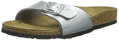 Birkenstock, Sandales Homme Argent (Silber) 37 EU (étroit)