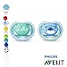 Produktbild Philips Avent Ultra AIR Schnuller 6-18" Snow Bear//2er Set inkl. Sterilisiertrasportbox + Heimess Holz Schnullerkette Elefant blau