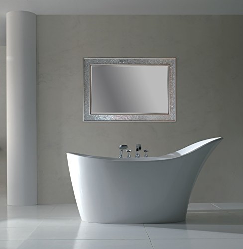 Wandspiegel – Silber – Groß – 90×60 cm – Mosaikspiegel – Badspiegel - 5