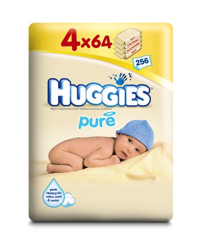 Preisvergleich Produktbild Huggies Pure feuchte Tücher, 2er Pack (2 x 256 Tücher)