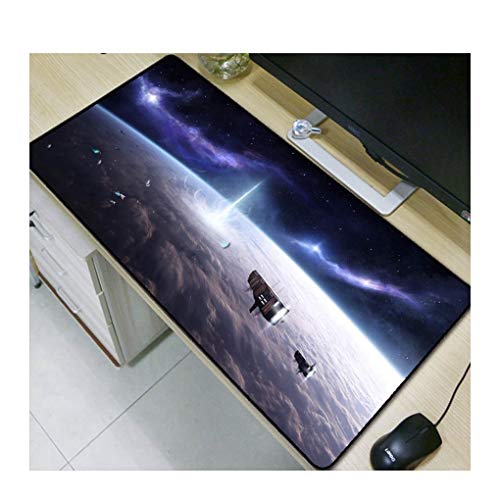Preisvergleich Produktbild JUNHONGZHANG Sternnavigationssatellit Übergroße Mauspad Rutschfeste Gaming-Gummiauflage für Home Office Internet-Cafés,40x80cm
