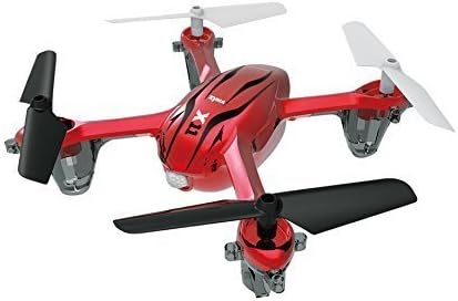 Syma X11 2.4GHz 4CH 6-Axis Gyro 360-degree Eversion Mini Remote Control Helicopter R/C Quadcopter Drone UFO with LED Lights Propeller Protector (Red)