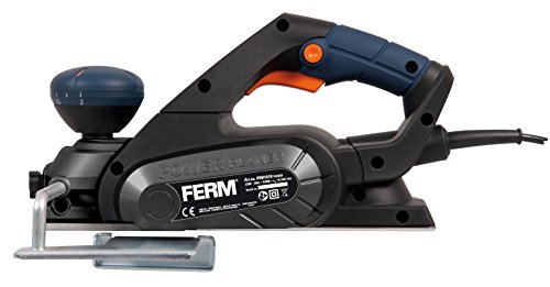 FERM PPM1010 Elektrohobel – Planungsmaschine 650W – Soft Griff – 8 Positionen – Parallelführung – Mit Staubfangsack - 2